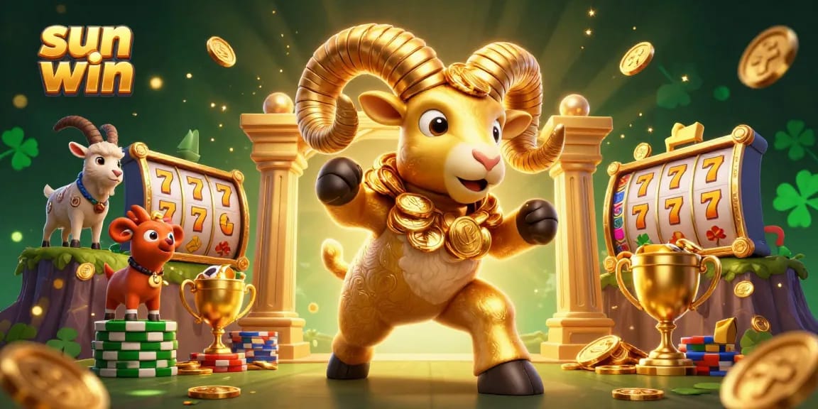 Experience thrilling gameplay at sun win with vibrant jackpot symbols and engaging characters in a dynamic casino scene.